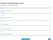 Tablet Screenshot of cuentosinfantilesparaleer.com